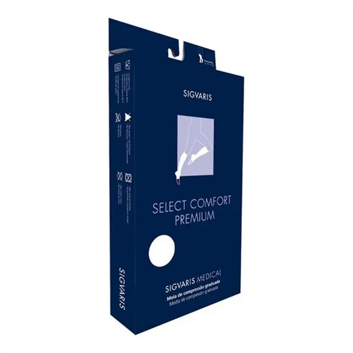Meia Select Comfort 3/4 20 Normal sem Ponteira Premium Sigvaris 30g