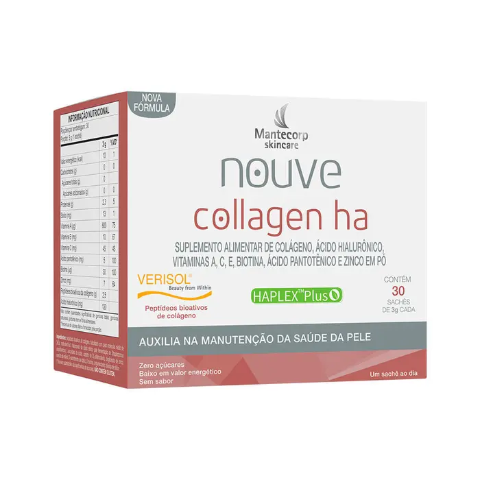 Nouve Collagen Ha Saches sem Sabor Mantecorp 30x3g