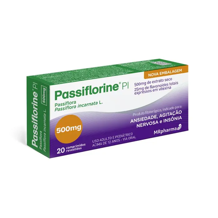 Pi + Comprimidos Revestidos Passiflorine 20x0.5g