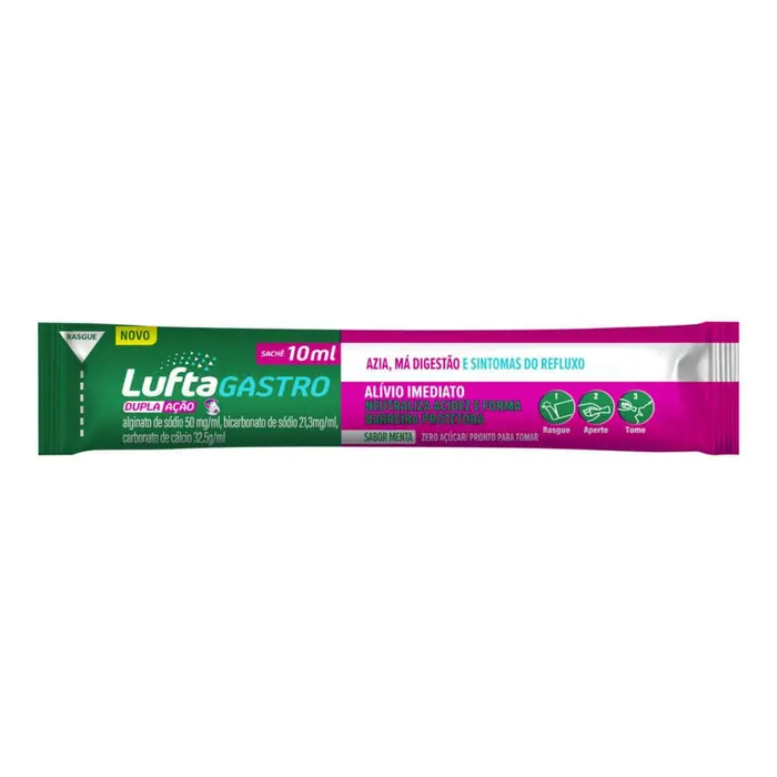 Lufta Gastro Dupla Acao Suspensao Oral 50+21,3+ /ml Luftal 0.0325g