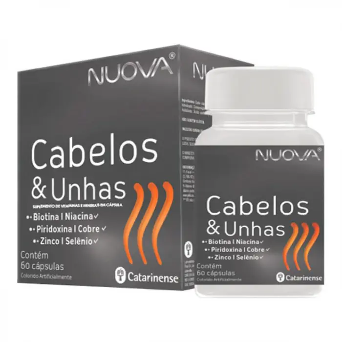 Nuova Cabelos e Unhas Comprimidos Catarinense Pharma
