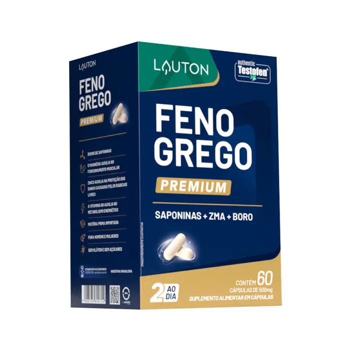 Feno Grego Capsulas Premium Lauton 60x0.5g