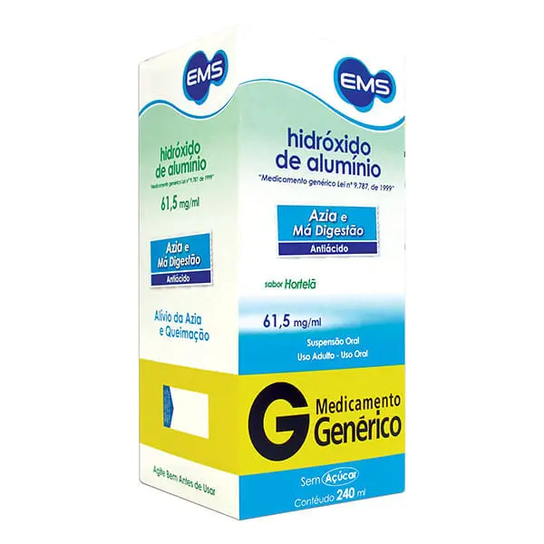Hidróxido Alumínio Suspensão Ems 240ml