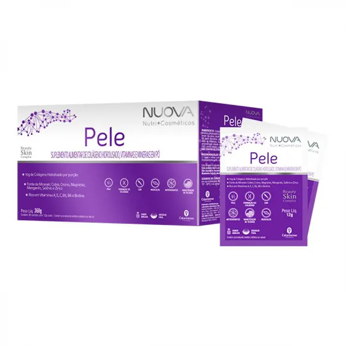 Nuova Pele Sachês de Sabor Abacaxi Catarinense Pharma 30x12g