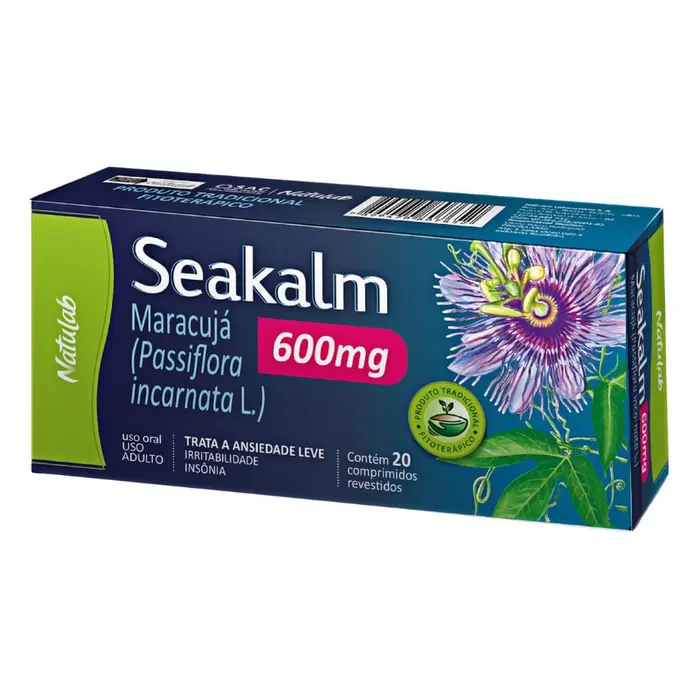 Passiflora 20 Comprimidos Natulab Seakalm 0.6g