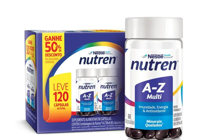Suplemento Alimentar a Z Multivitamínico 120 Cápsulas Nutren