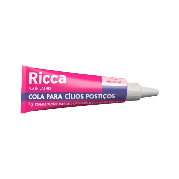 Cola para Cilios Flash Lashes Branca Ricca 7g