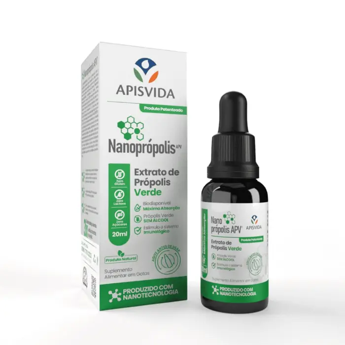 Extrato de Própolis Verde Nanoprópolis Apis Vida 20ml