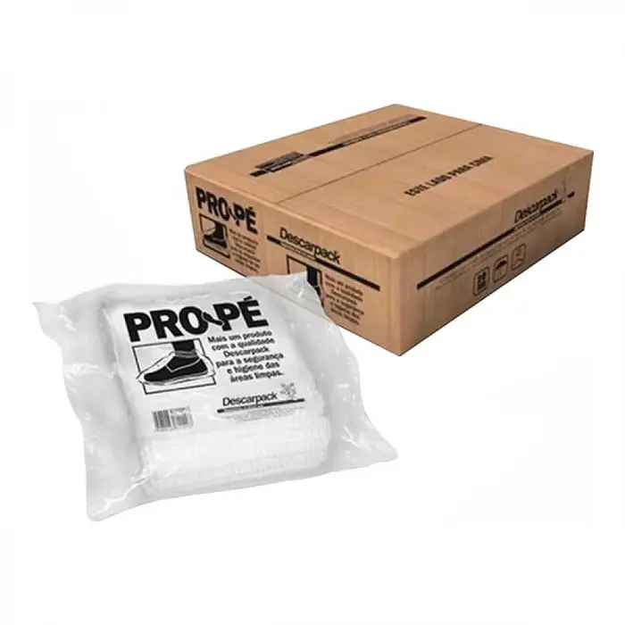 Propé Descartável com Branco Descarpack 100x100un