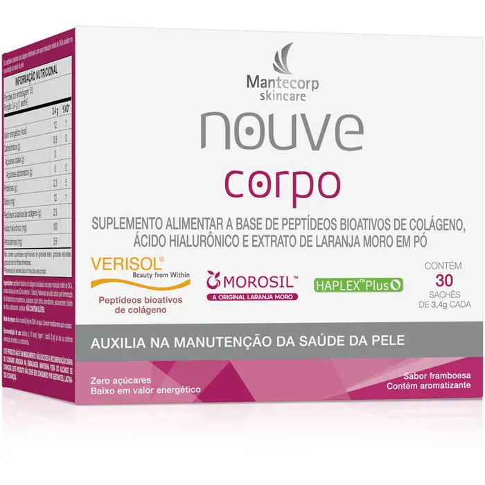 Nouve Corpo Saches de Framboesa Mantecorp 30x3.4g