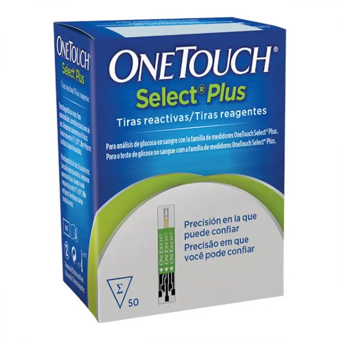 Onetouch Select Plus 50 Tiras Teste Johnson&johnson