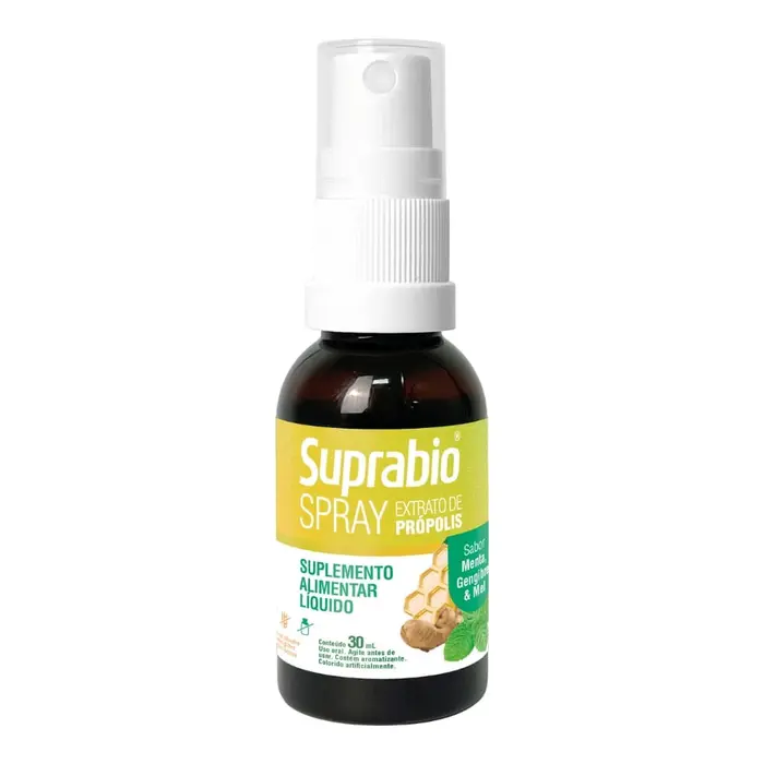 Suplemento Alimentar Extrato de Própolis Menta Gengibre e Mel Spray Suprabio 30ml