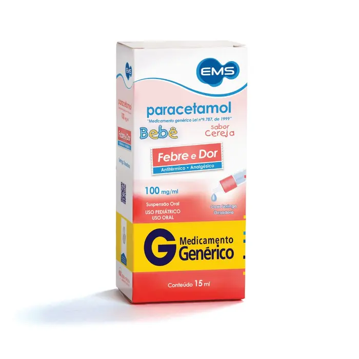Paracetamol Bebê Solucao Oral Ems 0.1g