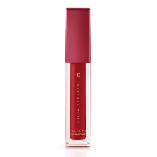 Batom Niina Secrets Liquido Skinny Matte Vermelho Hibisco Eudora