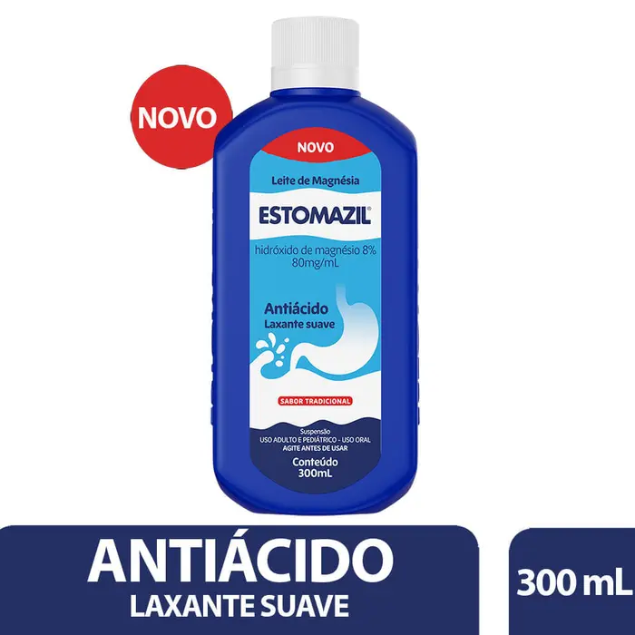 Leite de Magnesia /ml Tradicional Estomazil 300ml