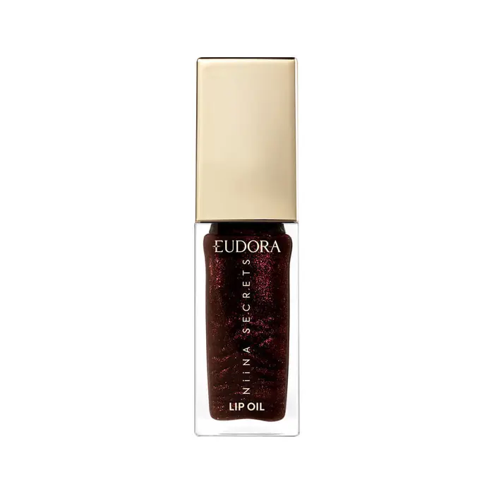 Gloss Niina Secrets Lip Oil Shine Flowers Rosa Negra Eudora 7ml