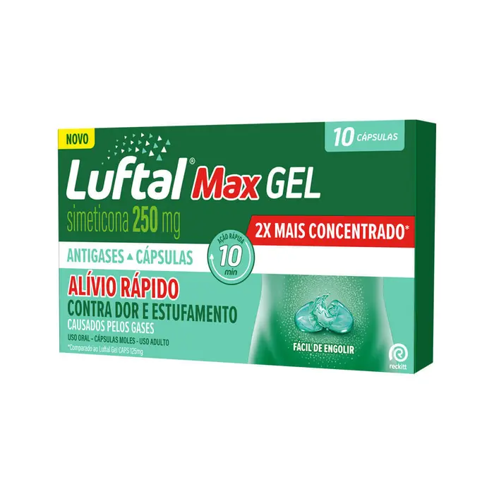 Max Gel Capsulas Luftal 10x0.25g