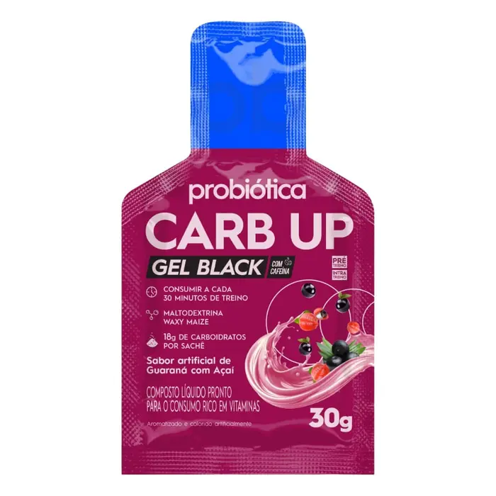 Energético Carb Up Black Guaraná + Açaí Probiotica 30g