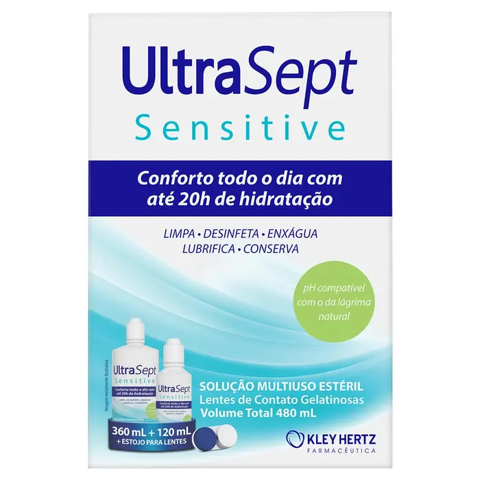 Ultrasept Solucao Multiuso 360+ +estojo Sensitive Kley Hertz 120ml