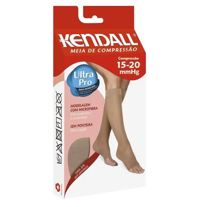 Meia de Compressao Curta 3/ Mel sem Ponteira Kendall 4g