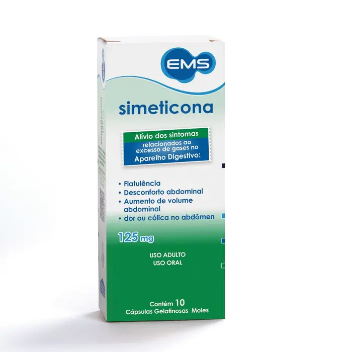 Simeticona Cápsulas Ems 10x0.125g
