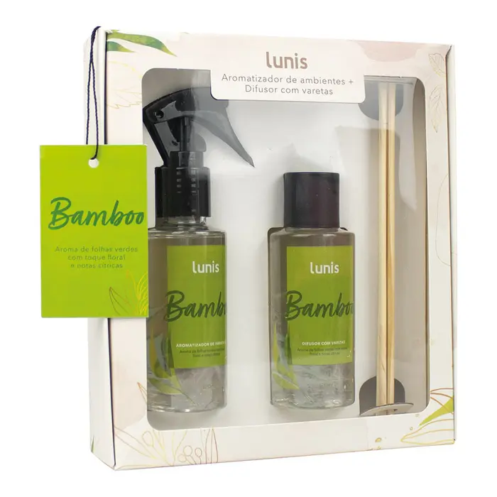 Kit Aromatizador de Ambientes Bamboo Lunis