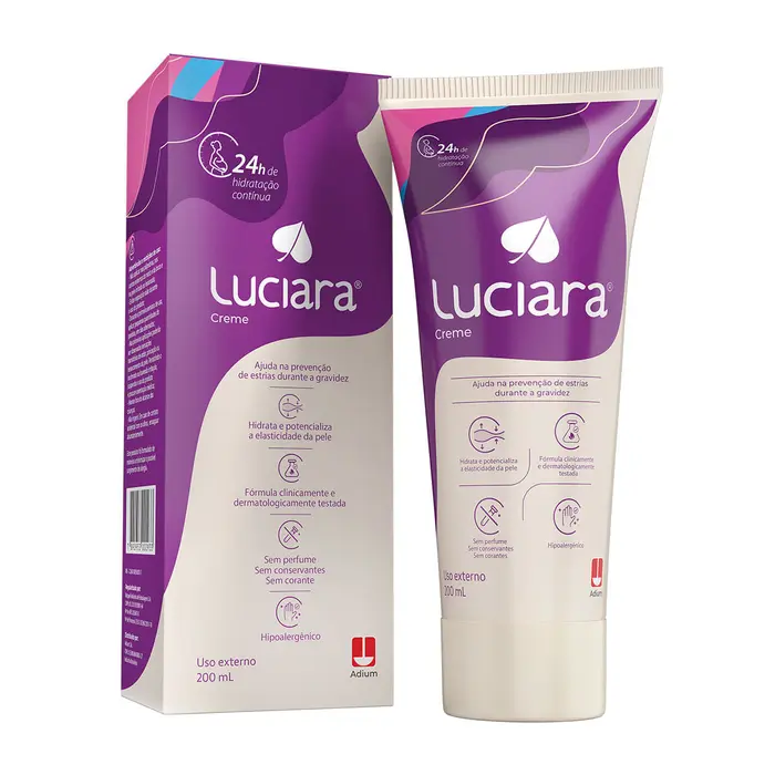 Creme Hidratante Luciara Prevenção de Estrias na Gravidez Zodiac 200ml