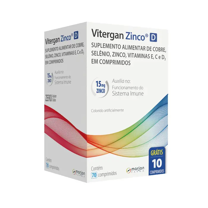 Vitergan Zinco D Comprimidos Especial Marjan Farma