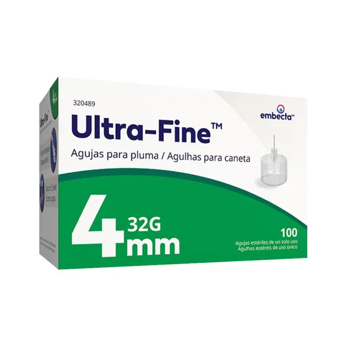 Agulha para Caneta 32gx4mm Embecta 100un