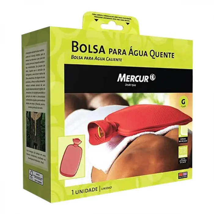 Bolsa para Água Quente Bordô Grande Mercur 2L