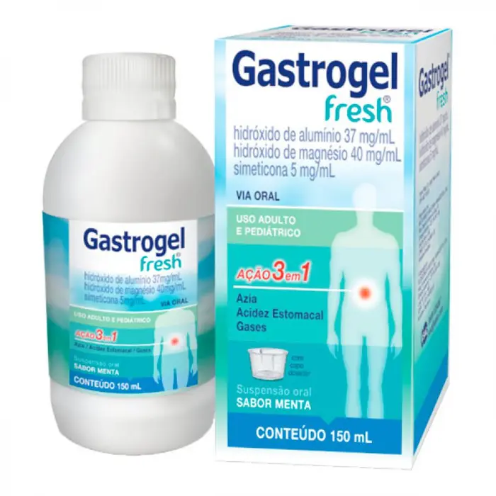 Gastrogel Fresh Suspensão Oral Menta Medquimica 150ml
