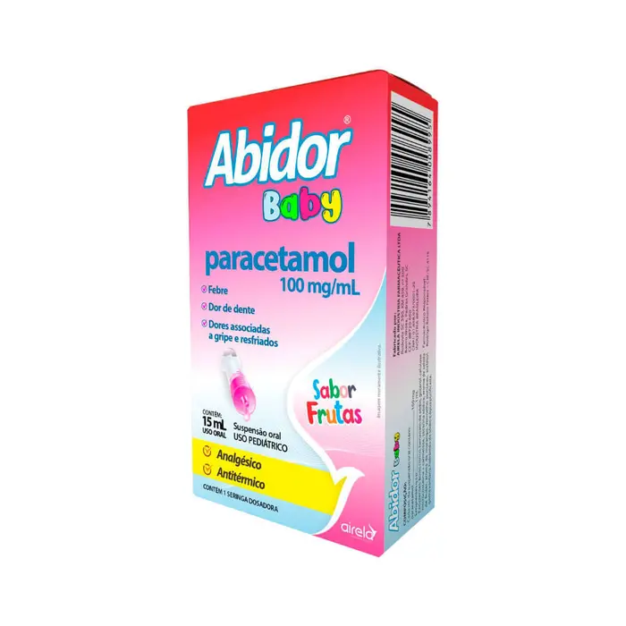 Abidor Baby Paracetamol Suspensao Oral /ml Frutas Airela 15ml