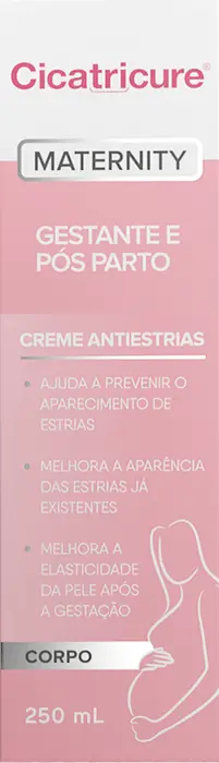 Creme Corporal Antiestrias para Gestante e Pós Parto Maternity Cicatricure 250ml