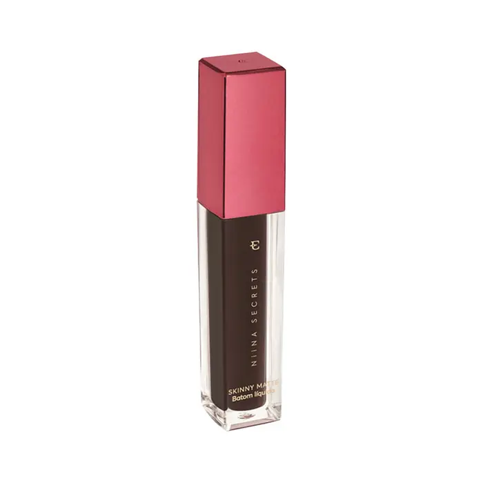 Batom Liquido Niina Secrets Skinny Matte Marrom Lirio Eudora 5ml