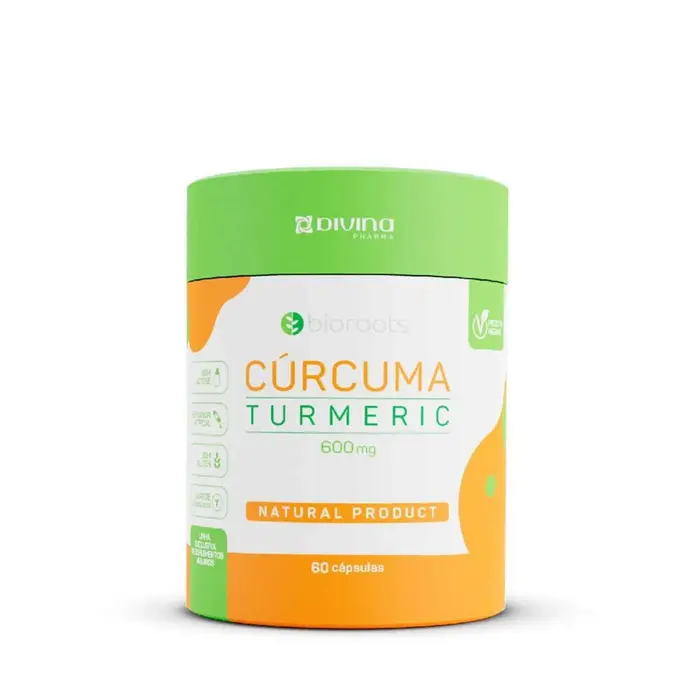 Curcuma Tumeric Capsulas Bioroots 60x0.6g