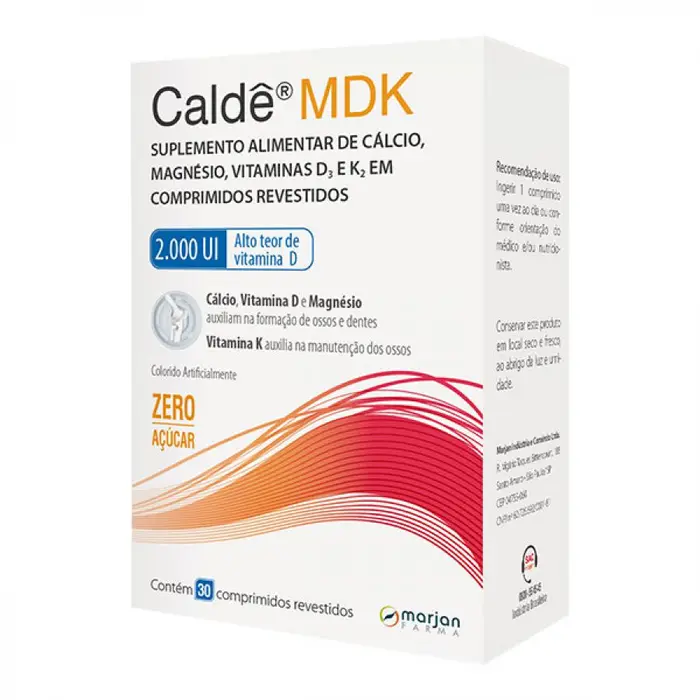 Caldê Mdk 2000ui Comprimidos Revestidos Marjan Farma