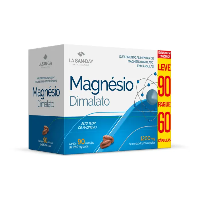 Magnesio Dimalato Lasanday 60 Cápsulas La San Day