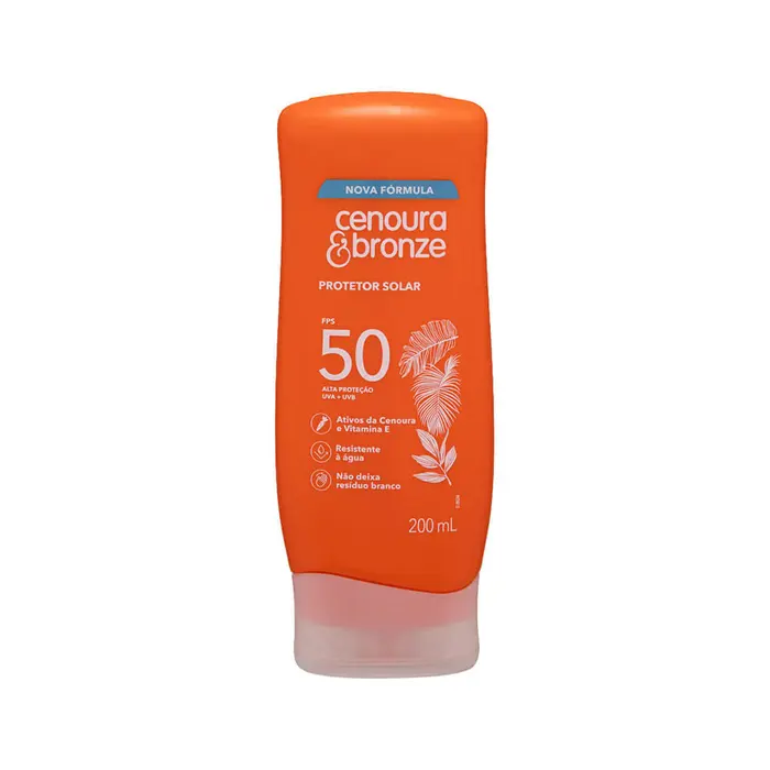 Protetor Solar Cenoura e Bronze Fps50 Cenoura & Bronze 200ml