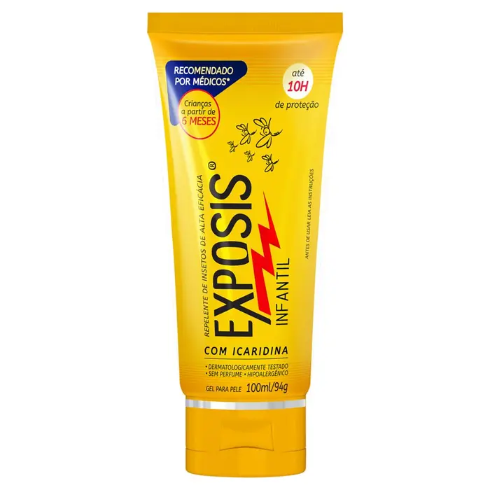Repelente de Insetos Infantil com Icaridina Gel Exposis 100ml
