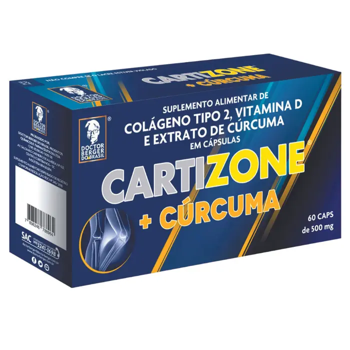 Colágeno Cartizone Tipo Ii Curcuma 60caps Doctor Berger 0.5g