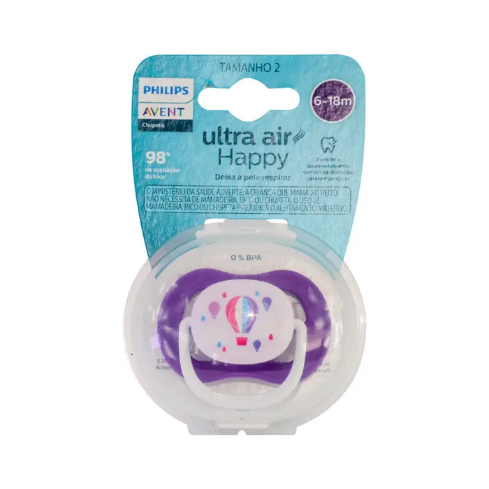 Chupeta Avent Baloes 6 18 Meses Menina Philips Avent