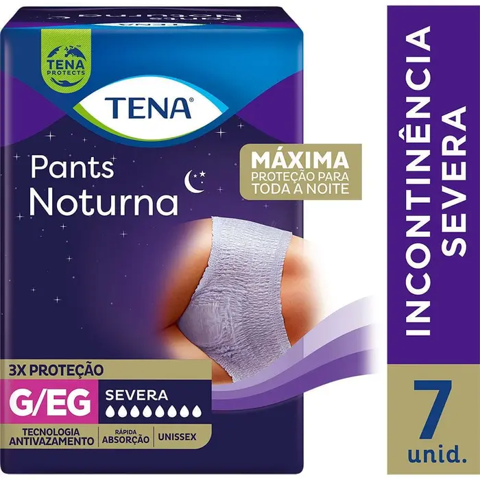 Roupa Íntima Pants Noturna G/eg com Tena 7x7un