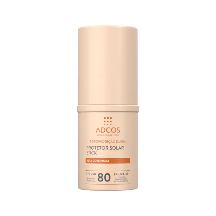 Protetor Solar Facial Stick Tonalizante FPS 80 Beige Adcos 17g