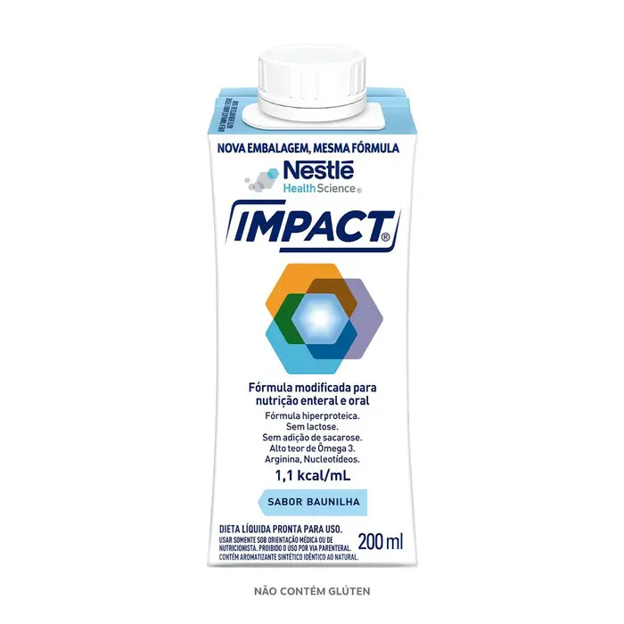 Nutrição Enteral e Oral Impact Baunilha Nestle 200ml