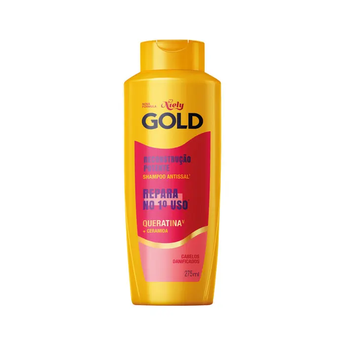 Shampoo Gold Reconstrucao Potente Niely 275ml